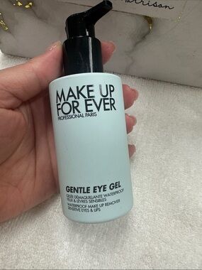 Make Up For Ever Gentle Eye Gel - Light Blue Pump Bottle